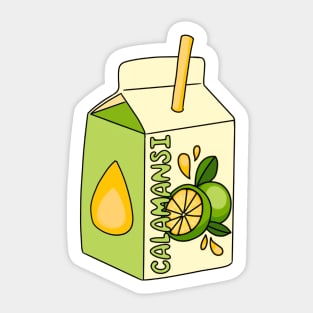 Calamansi Fruit Juice Box Sticker